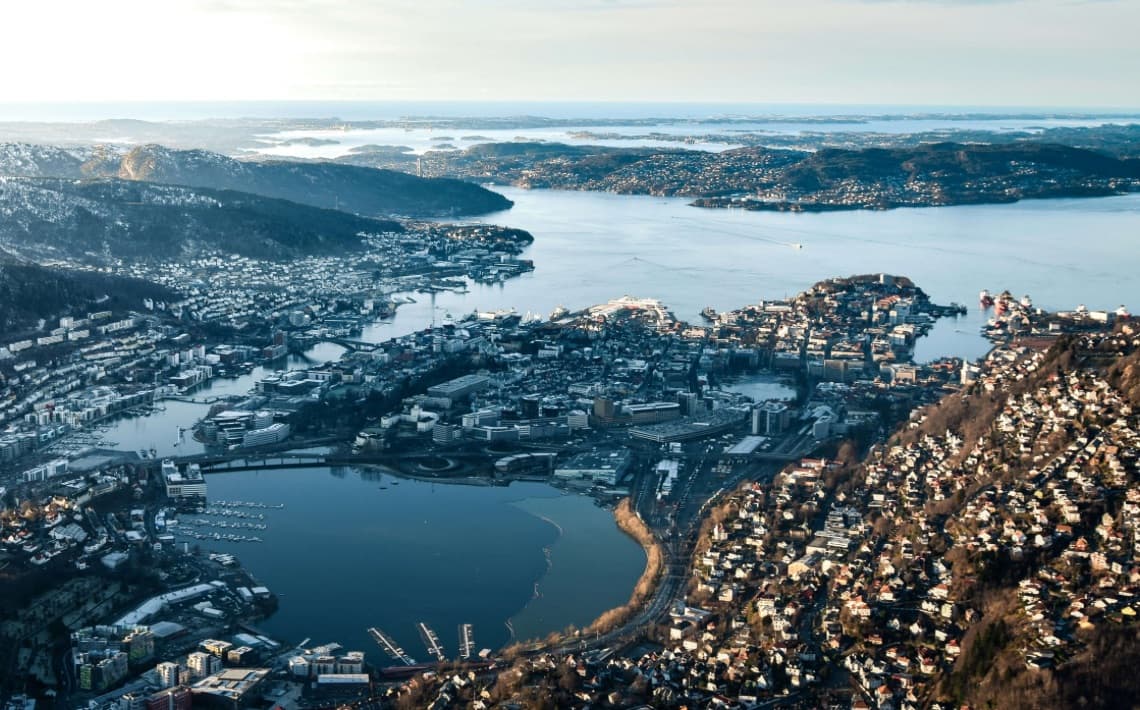 Aeropuerto de Bergen al puerto de cruceros