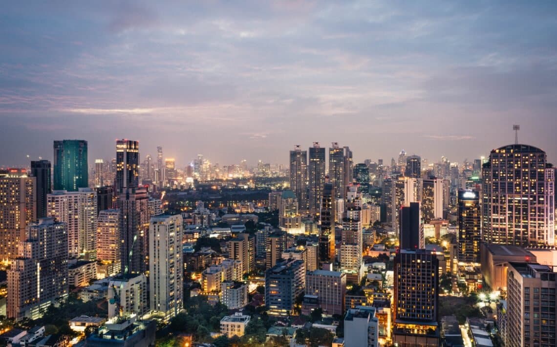 Bangkok Flughafen zum Stadtzentrum
