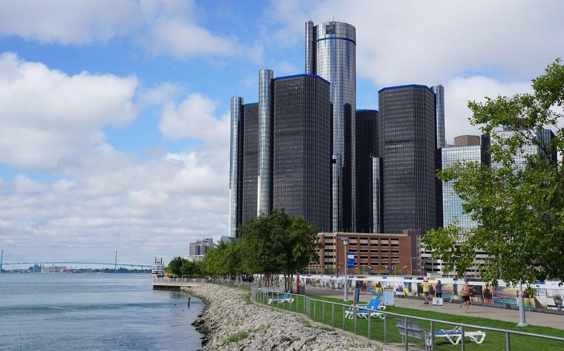 Detroit DTW Airport to Cadillac Place