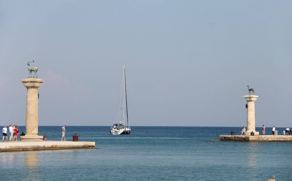 Rhodes Airport to Mandraki Marina and Port