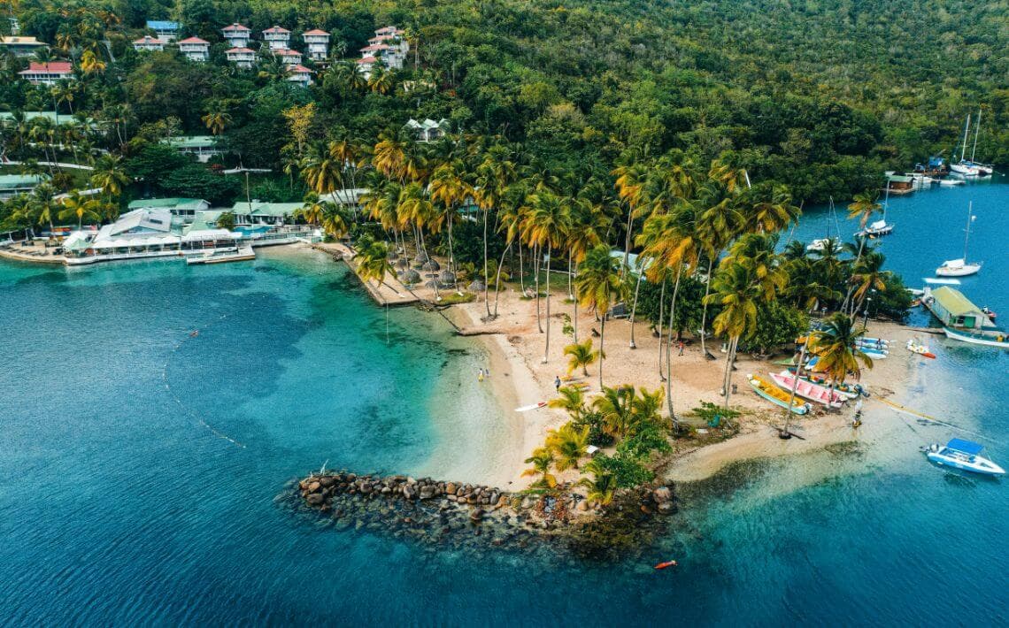 Saint Lucia Airport to Anse Cochon Beach